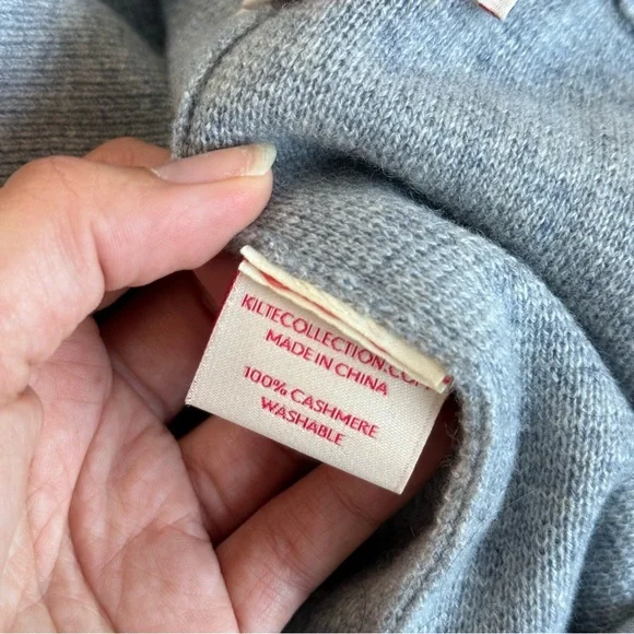 Kilte Longsleeve Liz Set Earl Gray Size Medium Cashmere - Picture 8 of 9